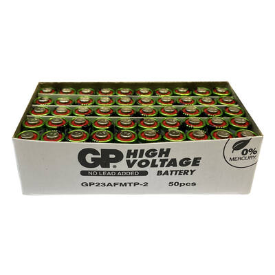 GP Batteries GP23A Süper Alkalin 23A/Mn21/V23Ga Boy Pil, 12 Volt, 50 Adet Açık Ambalaj