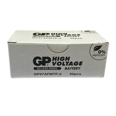 GP Batteries GP27A Süper Alkalin 27A/Mn27 Boy Pil, 12 Volt, 50 Adet Açık Ambalaj