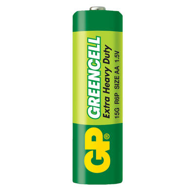 GP Batteries GP15G Greencell R6P/1215/AA Kalem Pil, 1.5 Volt, 4'lü Kart