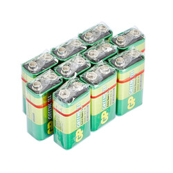 GP Batteries GP1604G Greencell 6F22/1222/9V Pil, 9 Volt, 10'lu Kutu - Thumbnail