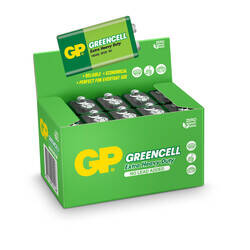 GP Batteries GP1604G Greencell 6F22/1222/9V Pil, 9 Volt, 10'lu Kutu