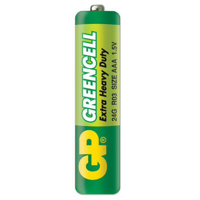 GP Batteries GP24G Greencell R03/1212/AAA İnce Pil, 1.5 Volt, 40'lı Kutu