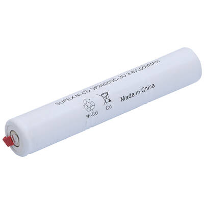 Supex 2000mAh 3.6V NiCd 3'lü Üstüste Süpürge Pili