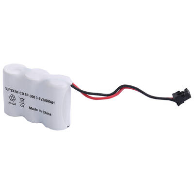 Supex SP-300 3'lü Kısa 3.6V NiCd 300mAh Telsiz Telefon Pili fişli