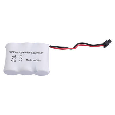 Supex SP-300 3'lü Kısa 3.6V NiCd 300mAh Telsiz Telefon Pili fişli