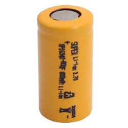 Supex SP16340-800F 3.7V 16340 Model 800mAh Li-İon Düz Kafa Pil