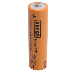 Supex SP18650-1200S 3.7V 18650 Model 1200mAh Li-İon Uçlu Pil - Thumbnail