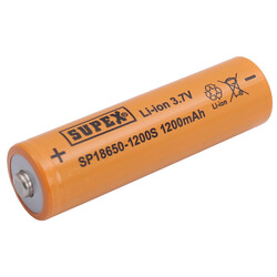 Supex SP18650-1200S 3.7V 18650 Model 1200mAh Li-İon Uçlu Pil - Thumbnail