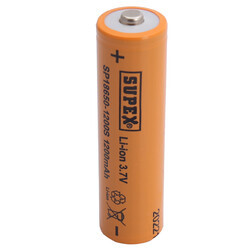 Supex SP18650-1200S 3.7V 18650 Model 1200mAh Li-İon Uçlu Pil - Thumbnail